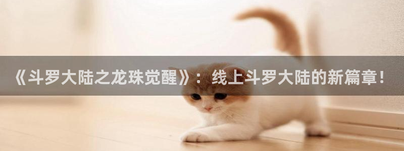 韩漫在线免费观看.：《斗罗大陆之龙珠觉醒》：线上斗罗大陆的新篇章！